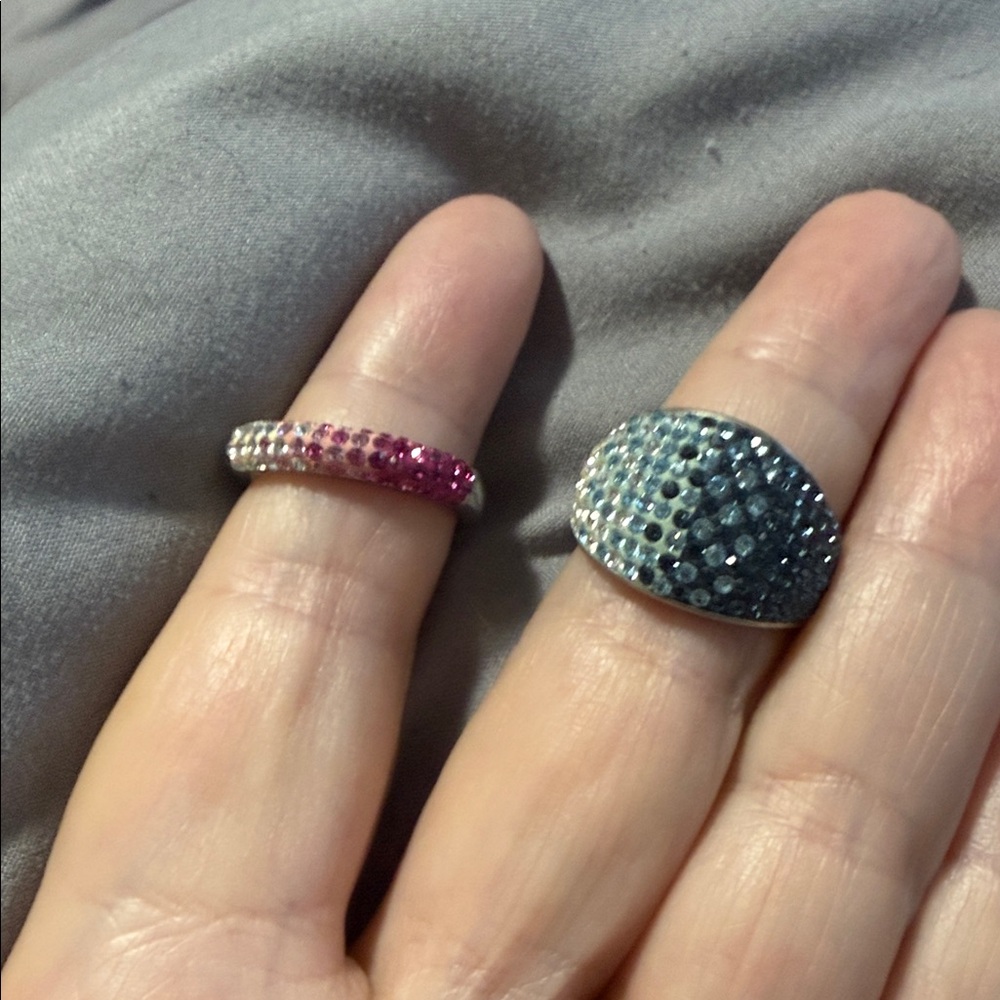 Elegant Silver and Gold Women's Ring Set
Total of 5 rings all size 10 one price - Picture 9 of 15